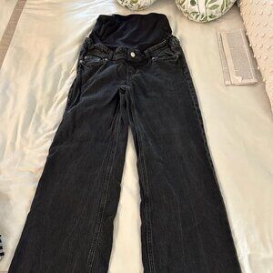H&M Maternity Black Flare & Wide Leg Jeans